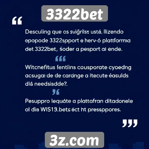 Feedback dos usuários sobre o suporte do 3322bet